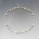  Silver Bar Link Necklace 18 Inches
