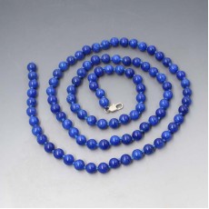 Long Set Blue Lapis Lazuli Beads 35 Inches