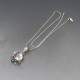 Silver, Crystal, and Multi Gem Pendant