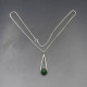 Thomas Buchanan Green Agate Silver Pendant