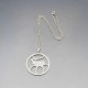 Vintage Juhls Silver Reindeer Pendant