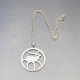 Juhls Silver Reindeer Pendant