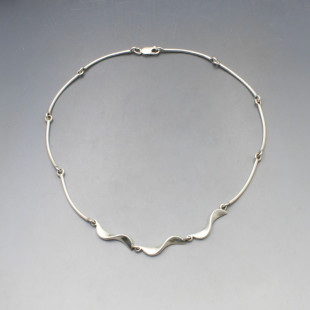 Silver Modernist Necklace