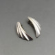 NE From Art Deco Silver Earrings