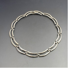 Mexico Designer Modernist Silver Necklace