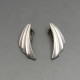NE From Art Deco Silver Earrings