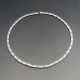 Designer Flat Silver Link Necklace