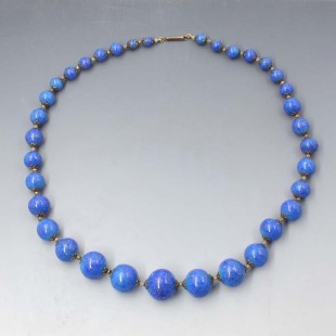 Venetian Blue Glass Beads 