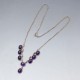 intage Amethyst and  Silver Necklace