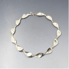 Herman Siersbol Sterling Silver Leaves Necklace