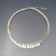 Designer Silver Fringe Necklace