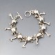 Vintage Silver Frogs Bracelet