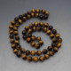 Tigers Eye Beads Necklace 34 Inches 