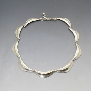 NE From Silver Link Necklace