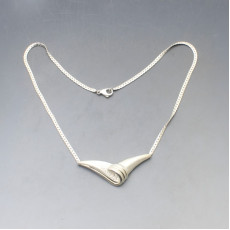 Scandinavian Silver Modernist Pendant
