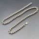 Vintage Silver Ball Chain Necklace