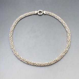Silver Italian Rope Chain Necklace