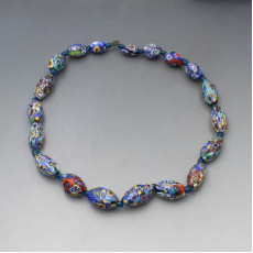 Venetian Millefiori Bead Necklace - 18 Inches