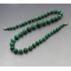 Malachite Bead Necklace - 19 Inches