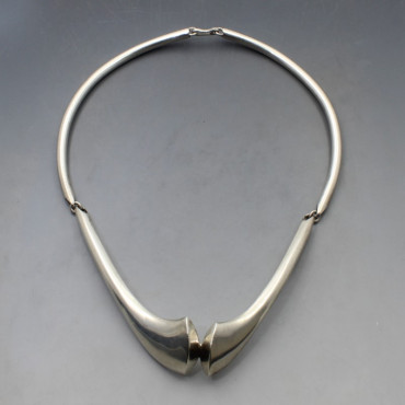 Vintage Silver Modernist Necklace