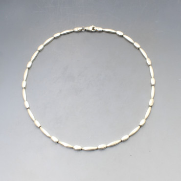 Slim Silver Link Necklace 