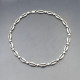 Decorative Silver Link Necklace