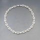 Decorative Silver Link Necklace