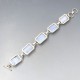 Blue Lace Agate Silver Bracelet