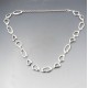 Silver Abstract Modernist Necklace