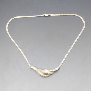 GIFA Danish Silver Abstract Necklace