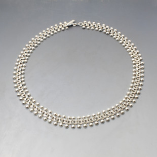 Herman Siersbol  Sterling Silver Modernist Necklace