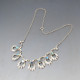 Hermann Siersbol Blue C Flower Necklace