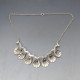 Hermann Siersbol Blue Crystal Flower Necklace