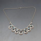 Hermann Siersbol Blue Crystal Flower Necklace