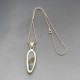 Blue Azurite Sterling Silver Pendant
