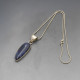 Blue Azurite Sterling Silver Pendant
