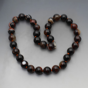 Brown Banded Agate Beads