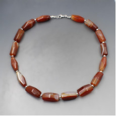 Chunky Carnelian Bead Necklace