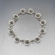 Garnet and Sterling Silver Necklace