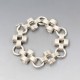 Amber Silver Art Deco Bracelet