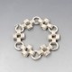 Amber Silver Art Deco Bracelet