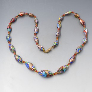 Venetian Millefiori Bead Necklace