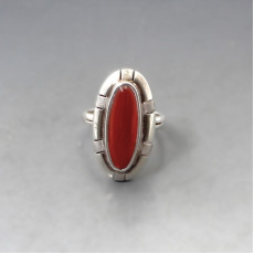 Carnelian and Silver MEXICO Ring