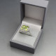 Vintage peridot and Silver Ring Size Q