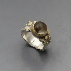 Julie Tucker Williams Rutilated Quartz and Silver Ring