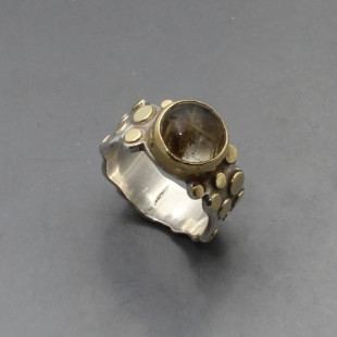 Julie Tucker Williams Rutilated Quartz and Silver Ring