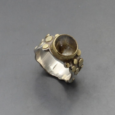 Julie Tucker Williams Rutilated Quartz and Silver Ring