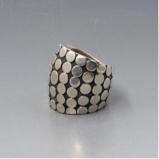 Solid Silver Modernist Ring