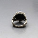 Blachian Antik Schmuck Lapis and Silver Ring