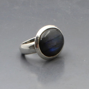 Chunky Labradorite and Silver Ring